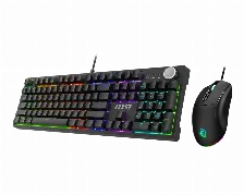Kit De Teclado Y Mouse Msi Forge Gk320 Combo, Alambrico, Usb 2.0, 1.8m, Ingles, Negro